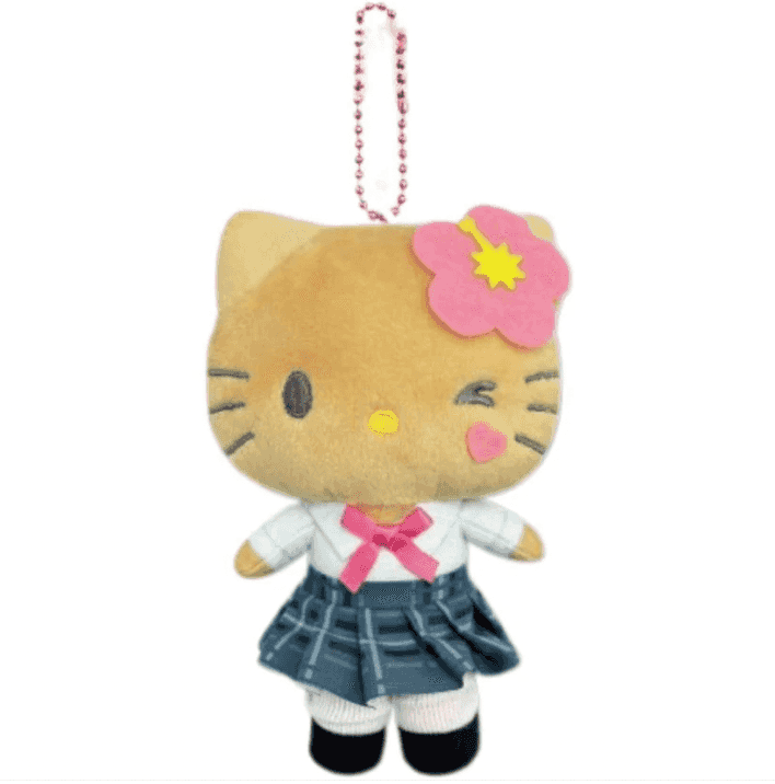 Sanrio Tanned Hello Kitty High School Girl Mascot Pouch 