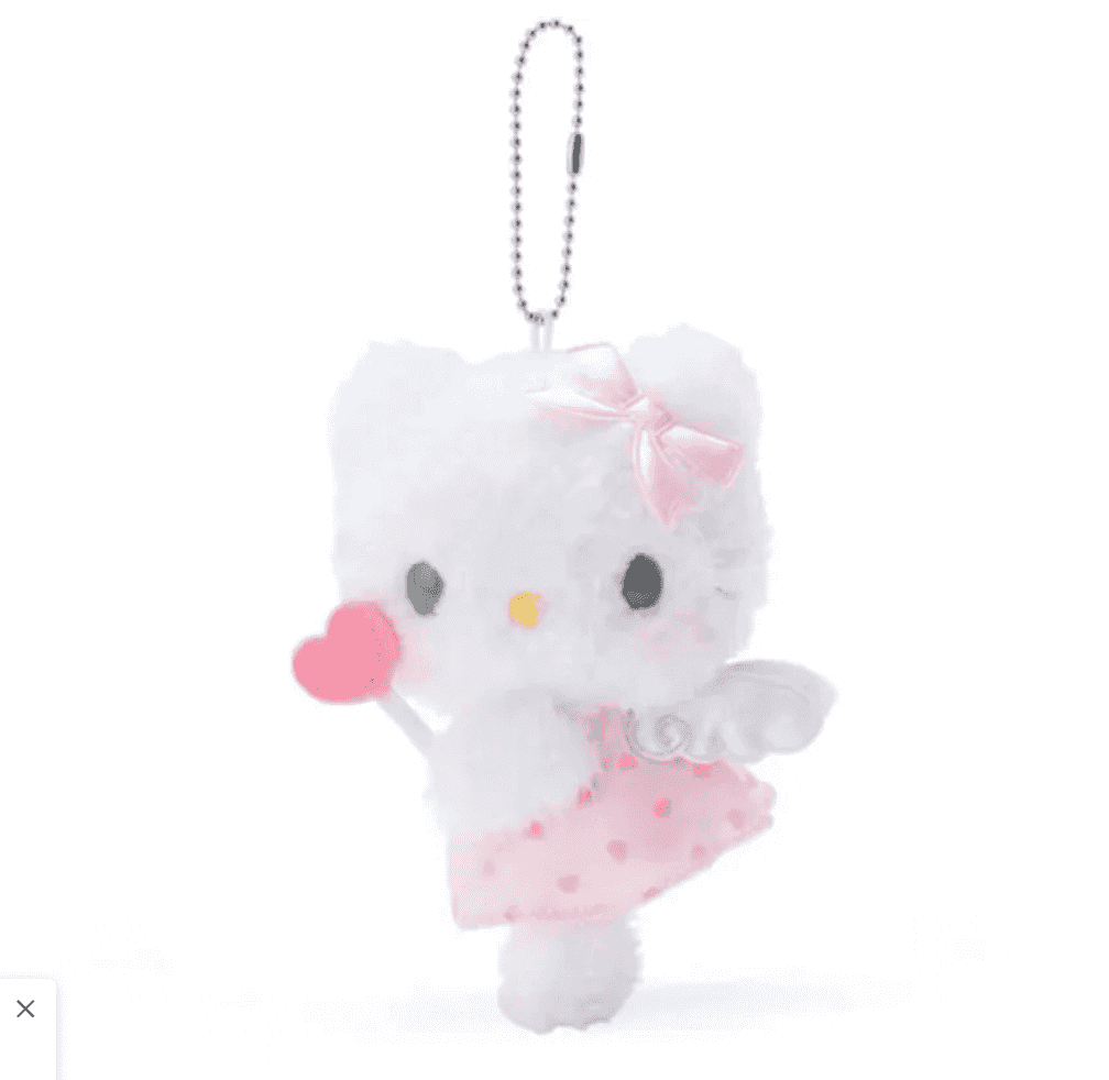 Sanrio Hello Kitty Angel Series Girly Heart Plush Pendant