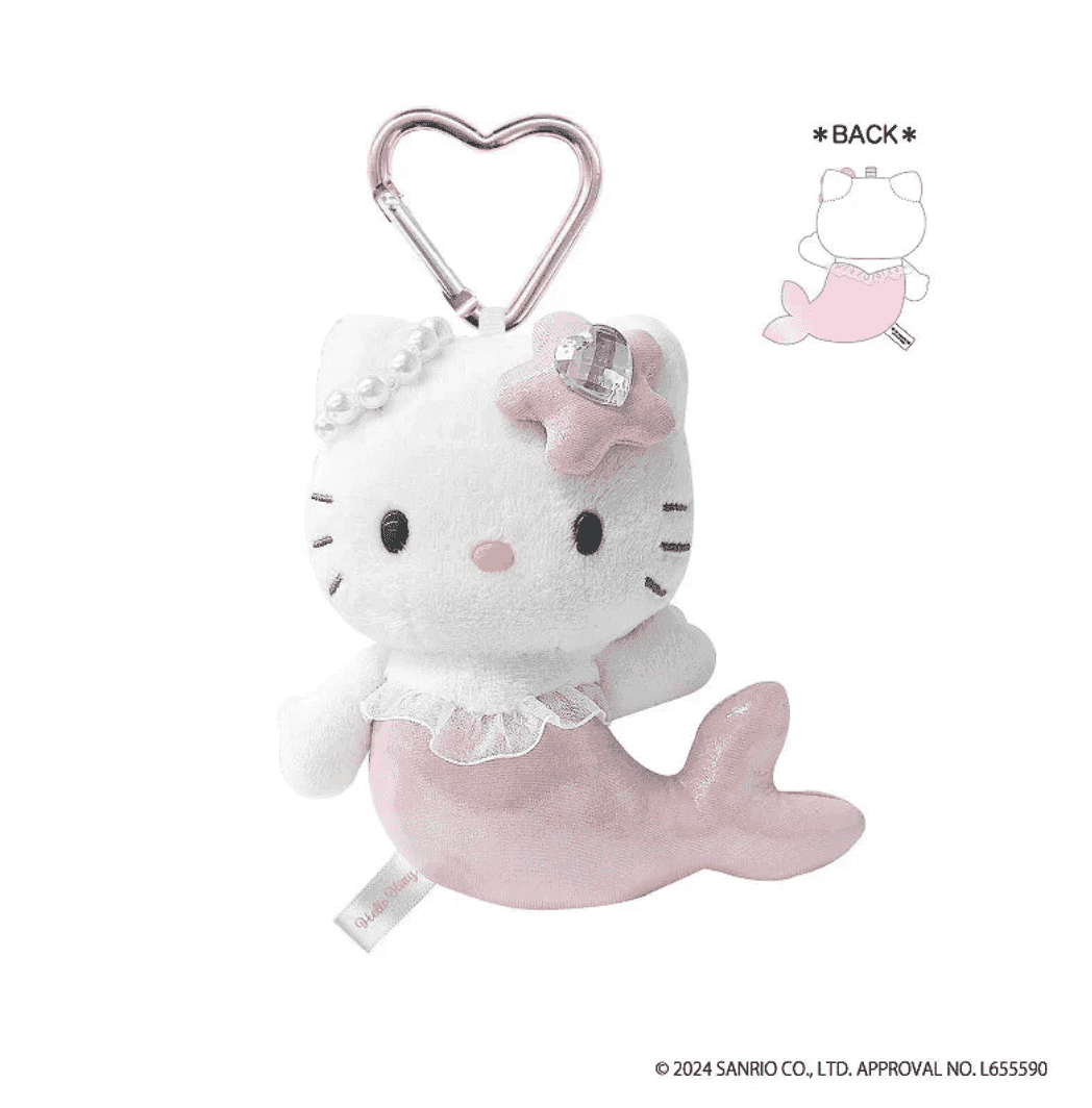 Sanrio Fantasy Series Hello Kitty Mermaid Pink Keychain