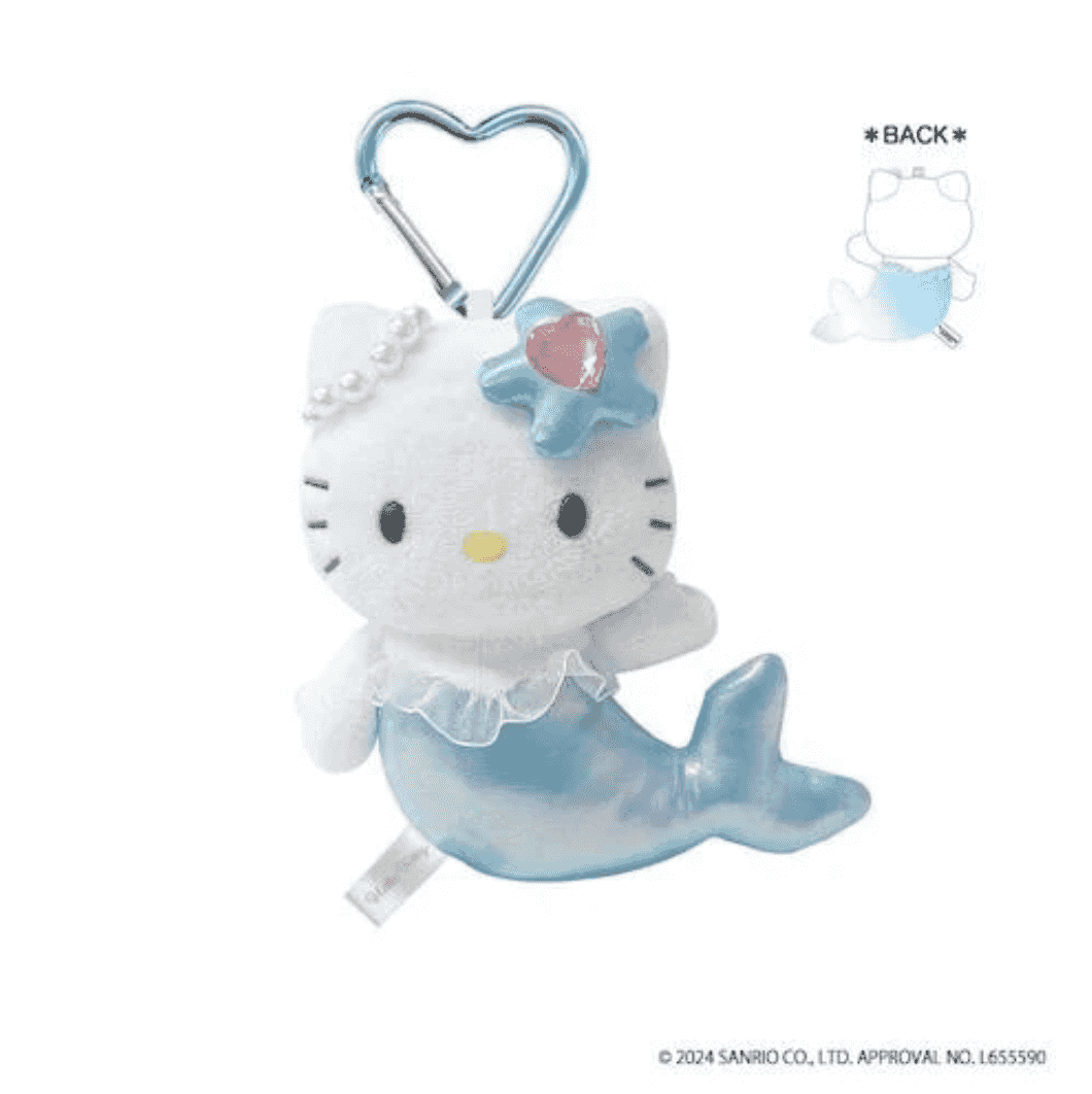 Sanrio Fantasy Series Hello Kitty Mermaid Blue Keychain