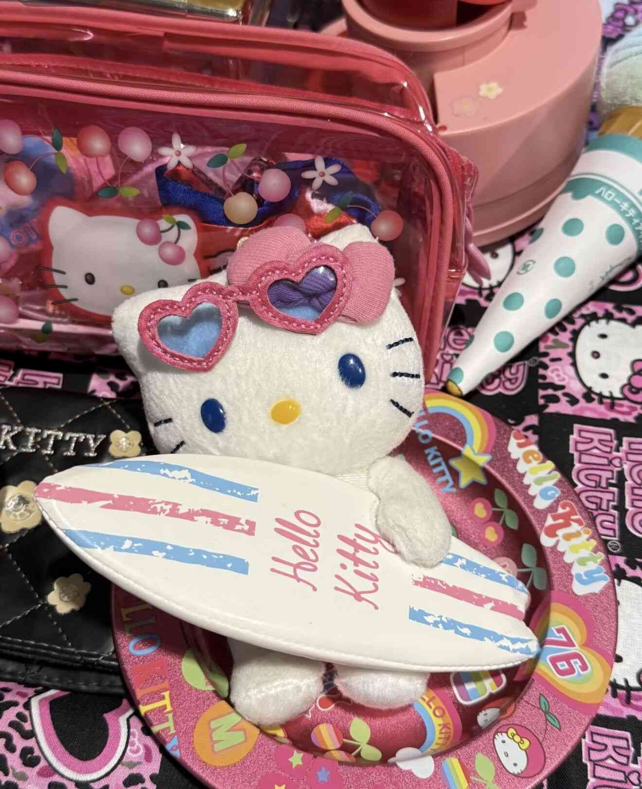 Thumbnail of Vintage Sanrio Hello Kitty Surfboard Mascot Charm 