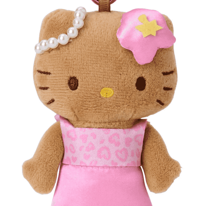 Thumbnail of Sanrio NIC Hello Kitty Style Up Plush Keychain - Sunburn Pink Ver.