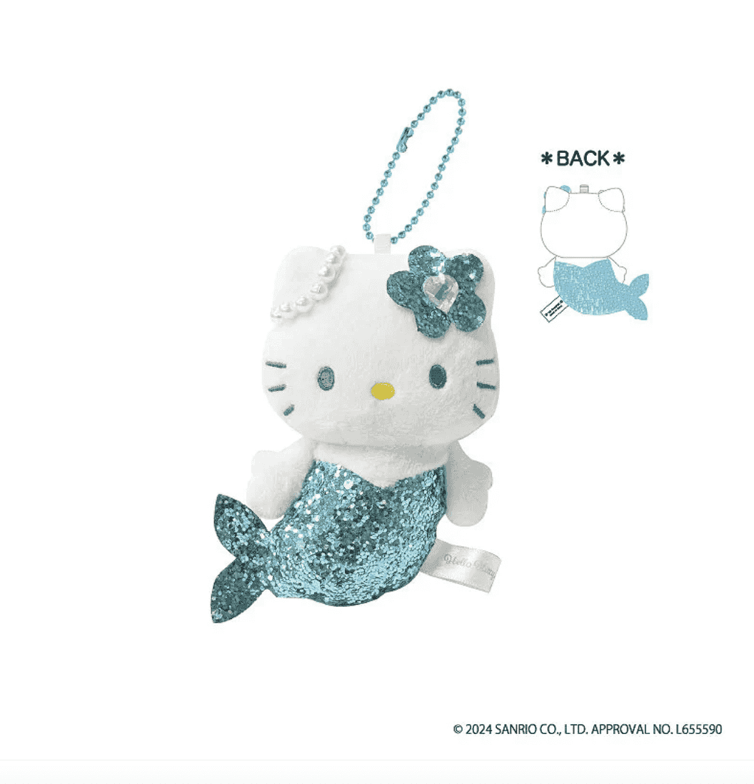 Sanrio Fantasy Series Keychain - Mermaid Glitter Blue