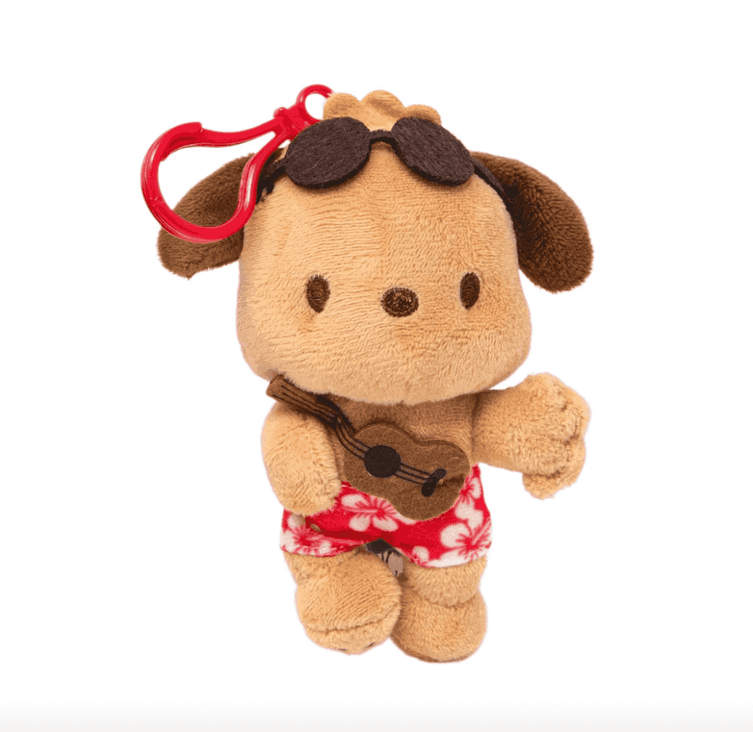 Sanrio Hawaii Limited Pochacco Plush 4" - Ukulele