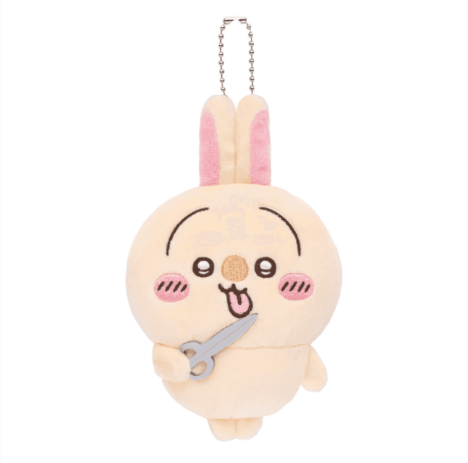 Chiikawa Market Chiikawa Usagi-Filled Lottery Prize D Mascot Holder - Scissors