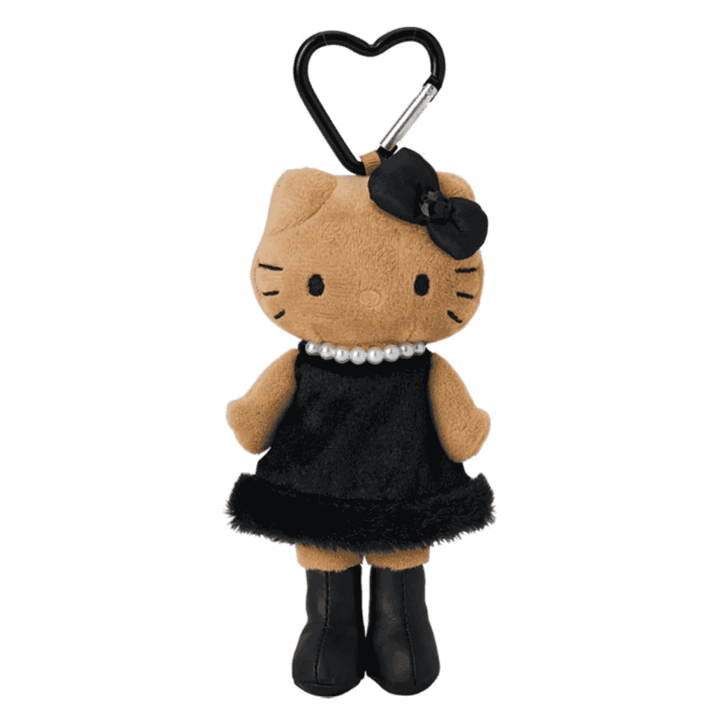 Thumbnail of Sanrio NIC Hello Kitty Style Up Plush Keychain - Sunburn Black Ver.