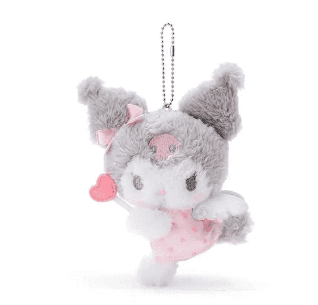 Sanrio Kuromi Angel Series Girly Heart Plush Pendant