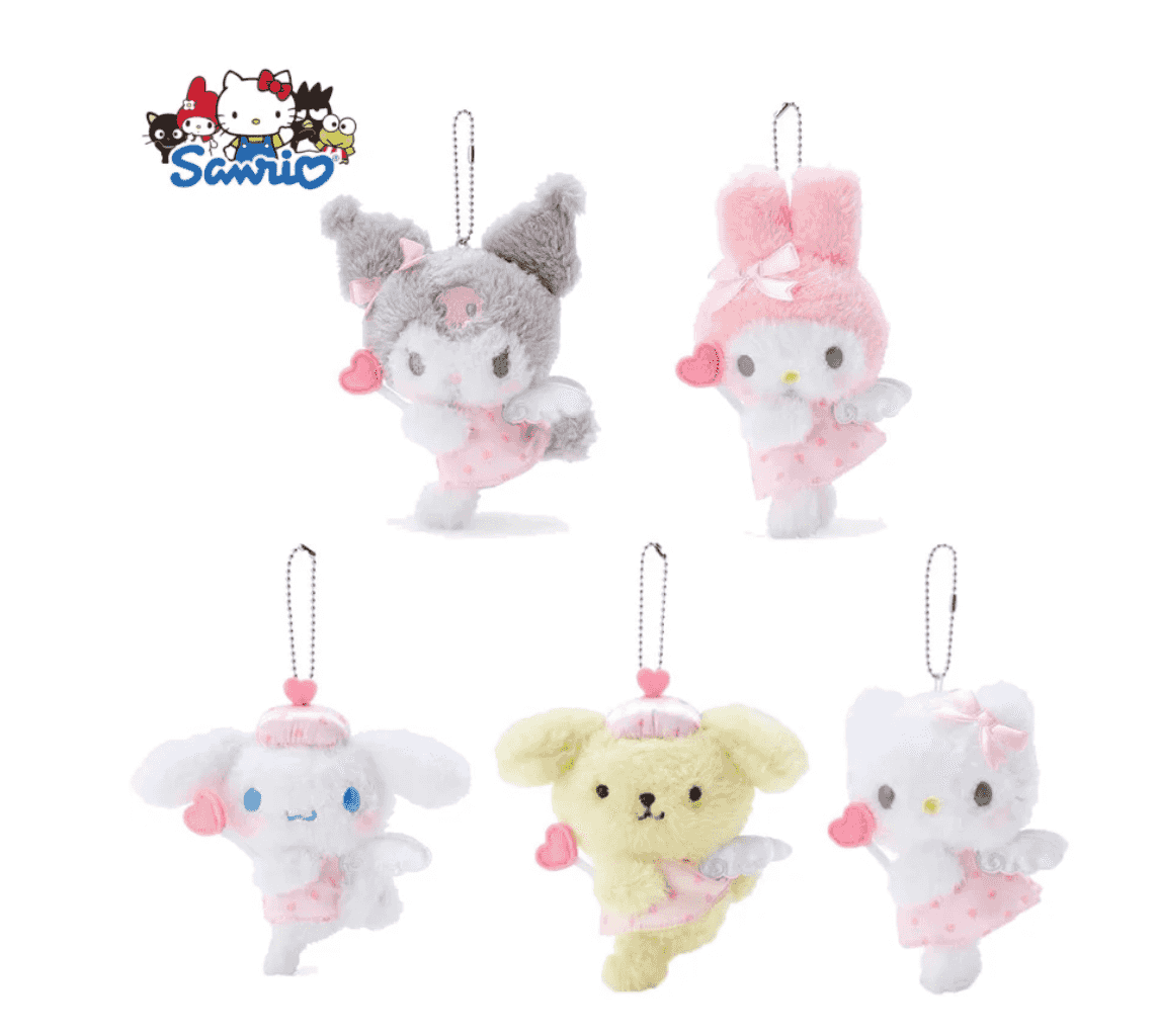 Thumbnail of Sanrio Kuromi Angel Series Girly Heart Plush Pendant