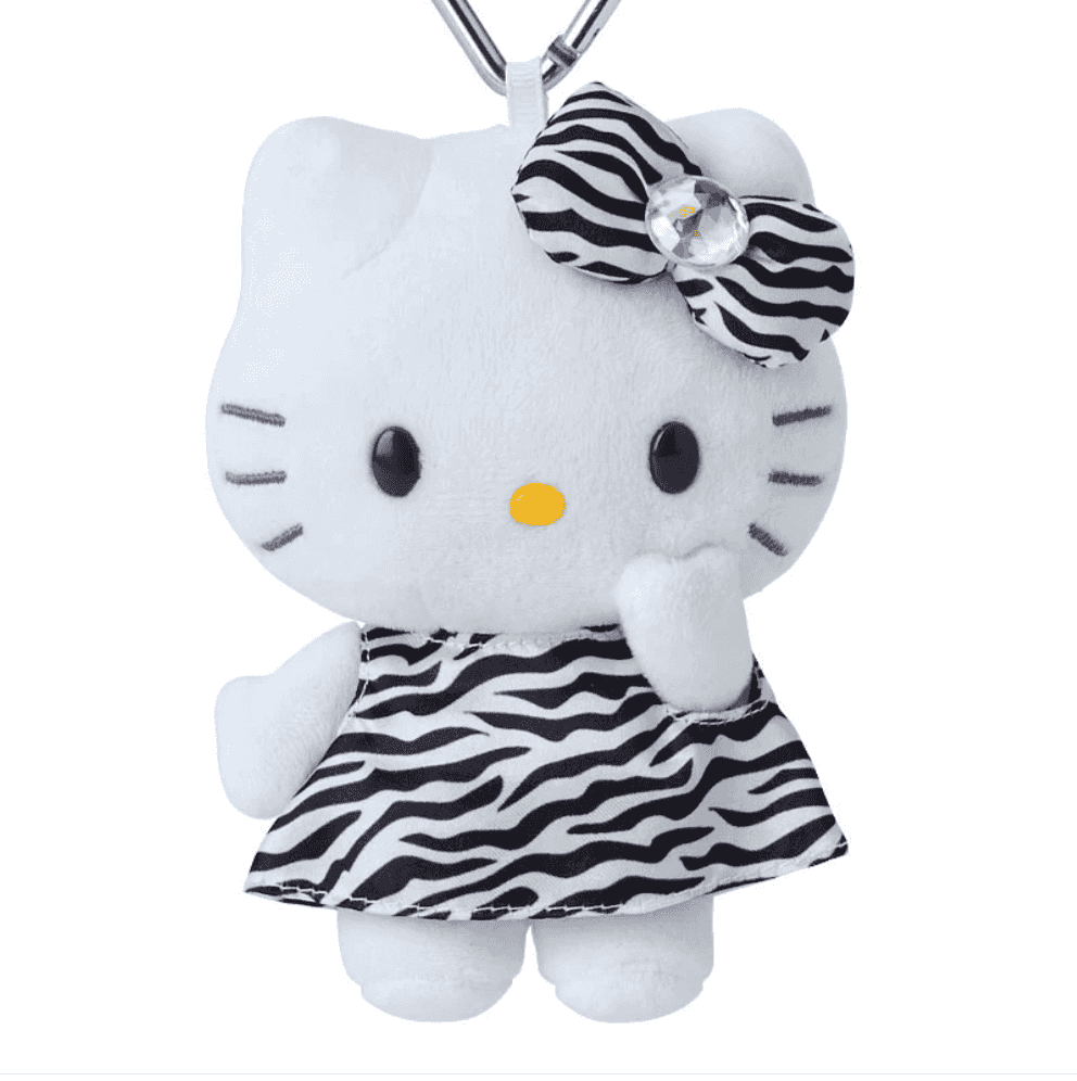 Thumbnail of Sanrio NIC Hello Kitty Tail Zebra Print Charm