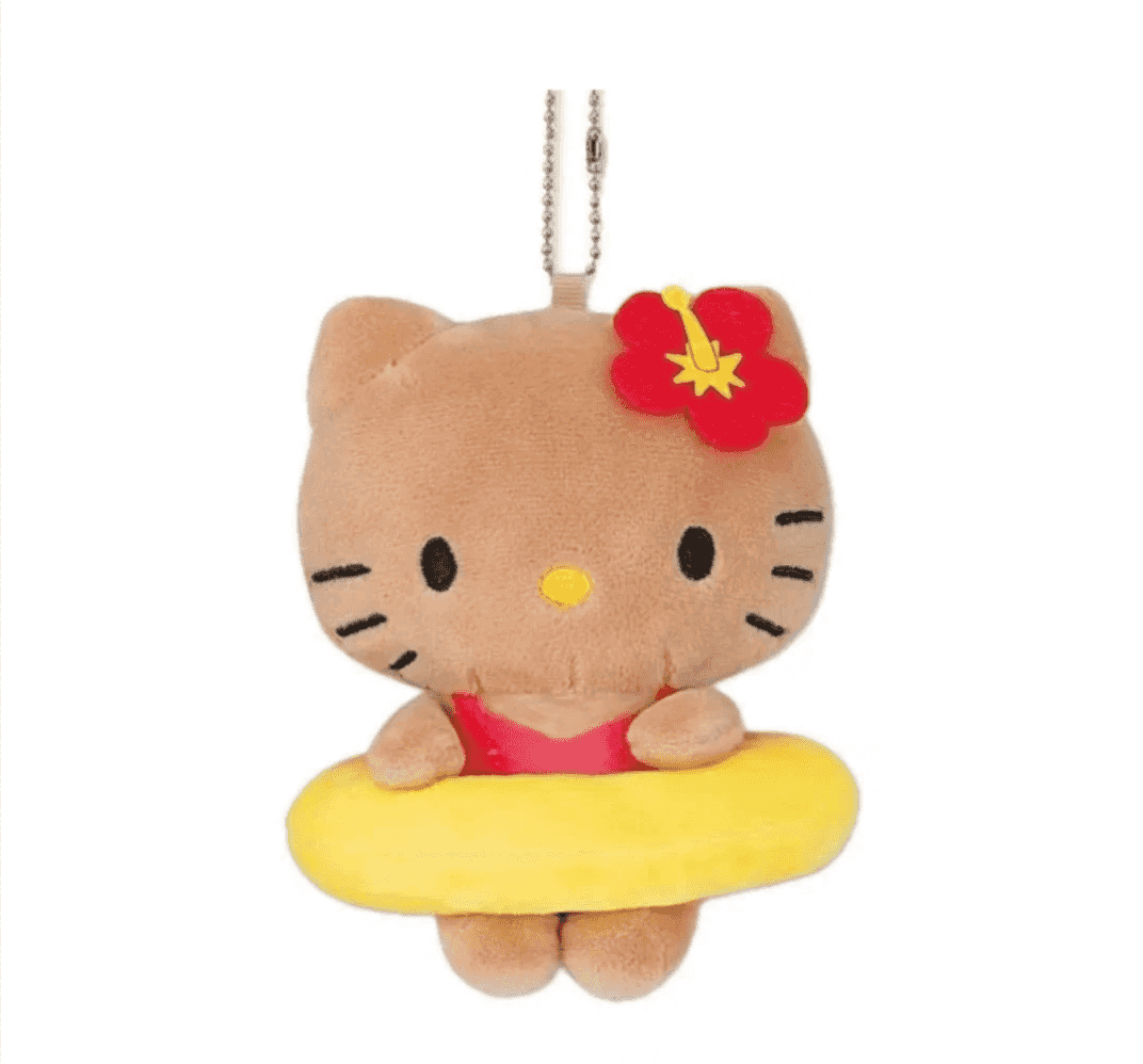 SANRIO x Avail Hello Kitty 50th Anniversary Tanned Swimming Keychain