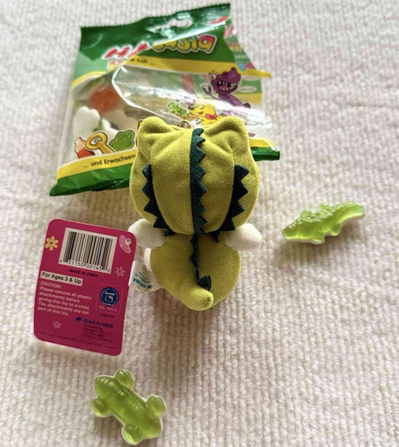 Thumbnail of Vintage Sanrio Hello Kitty Dinosaur Mascot Charm